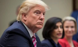 Donald Trump à la Maison Blanche, le 22 mars 2017 à Washington