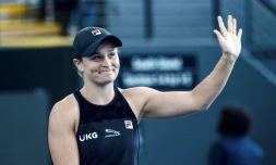 Ashleigh Barty au tournoi d'Adelaide, en Australie, le 7 janvier 2022