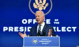Le président élu Joe Biden, le 10 novembre 2020 à Wilmington, dans le Delaware
