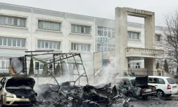 Nouvelles attaques aériennes sur Belgorod, le 16 mars 2024 (photographie publiée sur le compte Telegram officiel du gouverneur de la région Vyacheslav Gladkov)