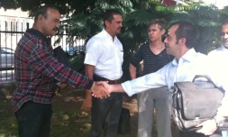 Mardi 21 juin 2011: rencontre entre les syndicats des salariés et le Medef à la direction du travail (Mounice Najafaly)