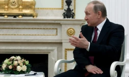 Vladimir Poutine à Moscou, le 11 avril 2017