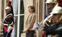 La ministre des Armées, Florence Parly, le 13 juillet 2017 au ministère de la Défense à Paris