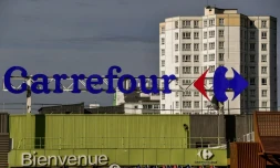 Un supermarché Carrefour à Calais, le 21 septembre 2017