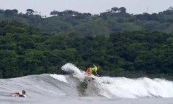 La surfeuse réunionnaise Cannelle Bulard (Photo ISA/Watts)