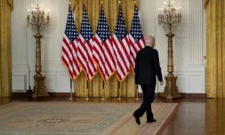 Le président américain Joe Biden après un discours sur l'Afghanistan, le 16 août 2021 à la Maison Blanche