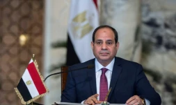Le président égyptien Abdel Fattah al-Sissi, le 11 décembre 2017 lors d'une conférence de presse au Caire