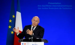 Le ministre de l'Economie et des Finances Michel Sapin Ă Paris le 20 septembre 2016