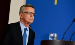 Le ministre de l'Intérieur allemand, Thomas de MaiziÚre, à Berlin le 11 août 2016