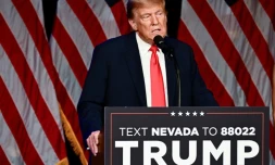 L'ancien président américain Donald Trump à Las Vegas, le 8 février 2024 au Nevada