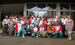 Mercredi 13 juillet 2011 - Récompense pour les médaillés handicapés d'Athènes
Photo Michel Désiré