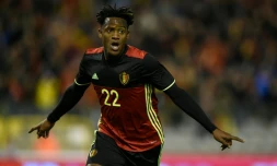 L'attaquant belge Michy Batshuayi lors du match amical face à l'Italie, le 13 novembre 2015 à Bruxelles