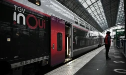 Un TGV à la gare de Bordeaux, le 25 novembre 2021