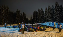 Des adolescents norvégiens se transforment en "réfugiés" durant 24 heures, dans un camp militaire à Trandum, en NorvÚge