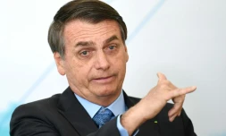 Le président brésilien Jair Bolsonaro le 16 août 2019 à Brasilia