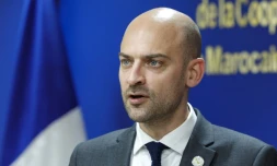 Le ministre français des Affaires étrangÚres Jean-Noël Barrot, à Rabat au Maroc le 20 mai 2026