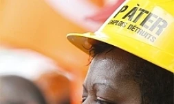 Manifestation des syndicats du BTP (photo d'archives)