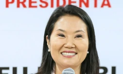 La candidate de droite Keiko Fujimori, vainqueure de la présidentielle au Pérou, ici le 24 juin 2026 à Lima