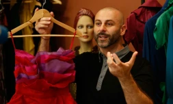 Le créateur palestinien Rami Kashou à Ramallah le 27 juillet 2016