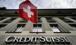 Une banque Crédit Suisse, le 8 mai 2014 à Bern