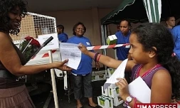 distribution de colis alimentaires (photo d'archives)
