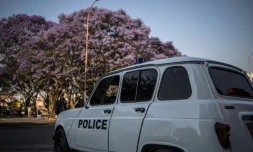 Une Renault 4L de la police, Ă Antananarivo, le 7 novembre 2018 Ă Madagascar