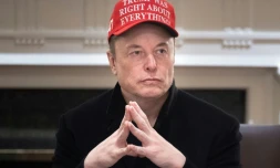 Elon Musk lors d'un conseil des ministres, le 24 mars 2025 à la Maison Blanche