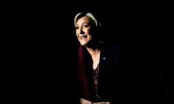 La présidente du Front national Marine Le Pen lors de ses "Assises présidentielles" à Lyon, le 4 février 2017
