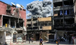 Bombardement israélien à Jabalia, dans le nord de la bande de Gaza, le 14 mai 2024