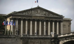 Le Palais Bourbon, siège de l'Assemblée nationale, le 15 juin 2015 à Paris