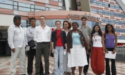 Mercredi 10 août 2011 - Une délégation de l'Alliance des Réunionnais contre la pauvreté a rencontré le directeur de Pôle Emploi.
(Photo Michel Désiré)