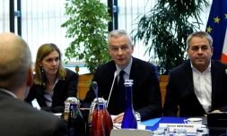 Réunion à Bercy mercredi 31 octobre 2018 autour de Bruno Le Maire (C)