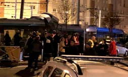 Deux tramways entrés en collision à Issy-les-Moulinezaux, dans les Hauts-de-Seine, le 11 février 2019