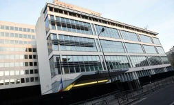 Les locaux de la Direction générale de la sécurité intérieure (DGSI) et de la sous-direction anti-terroriste (Sdat) à Levallois-Perret (Hauts-de-Seine), le 15 novembre 2015-