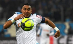 L'attaquant de l'OM Dimitri Payet lors du match face à Monaco au Vélodrome, le 28 janvier 2018