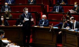 Olivier Véran à l'Assemblée nationale le 2 février 2021