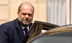 Le ministre de la Justice Eric Dupond-Moretti quitte le palais de l'Elysée à Paris 7 juillet 2021
