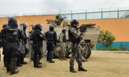 Intervention de la police et de l'armée équatoriennes dans le pénitentier Litoral de Guayaquil, le 15 novembre 2021