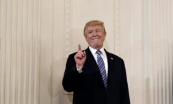 Le président américain, Donald Trump, le 17 juillet 2017 à la Maison Blanche à Washington