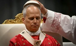 Le pape Léon XIV célèbre une messe le jour de la Pentecôte à la basilique Saint-Pierre au Vatican, le 24 mai 2026