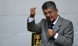 Le président de l'Assemblée nationale du Venezuela Henry Ramos Allup le 1er novembre 2016 à Caracas