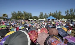 Lundi 15 Août 2011
Parasols Ă la messe de l'Assomption Ă Sainte-Rose