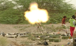 Les forces pro-gouvernementales yéménites dans la région d'el-Fazah, dans la province d'Hodeida, le 15 juin 2018