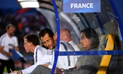 La sélectionneuse des Bleues Corinne Diacre suit le match amical contre la Chine, le 31 31 mai 2019 à Créteil 