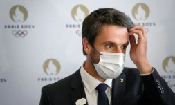 Le président du comité d'organisation des JO de Paris 2024, Tony Estanguet, le 21 juillet 2021 à Tokyo