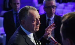 Le président de l'Olympique lyonnais Jean-Michel Aulas, à Pékin le 13 décembre 2016