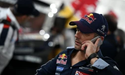 Le pilote Peugeot Sébastien Loeb à Buenos Aires à la veille du départ du Dakar-2016, le 1er janvier 2016