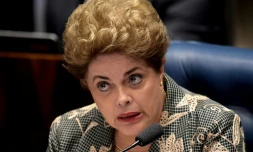 Dilma Rousseff témoigne devant le Congrès le 29, 2016 août 2016 à Brasilia 