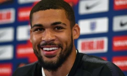 Le milieu de terrain anglais Ruben Loftus-Cheek, en conférence de presse le 22 mai 2018 à St George's Park