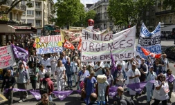 Manifestation des personnels des urgences à l'appel du collectif Inter-Urgences le 6 juin 2019 à Paris